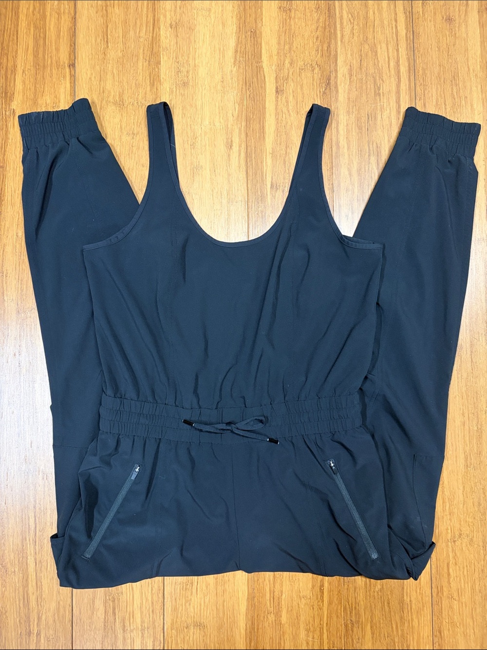 Athleta Sleeveless Jumpsuit with Elastic Waist and Drawstring size Small